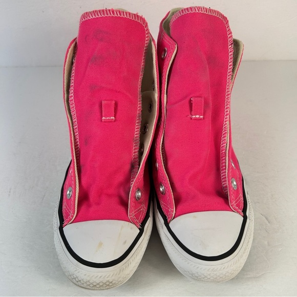 ❤️ Converse Hot Pink Canvas Unisex Sneakers 6M 8W - Picture 2 of 7